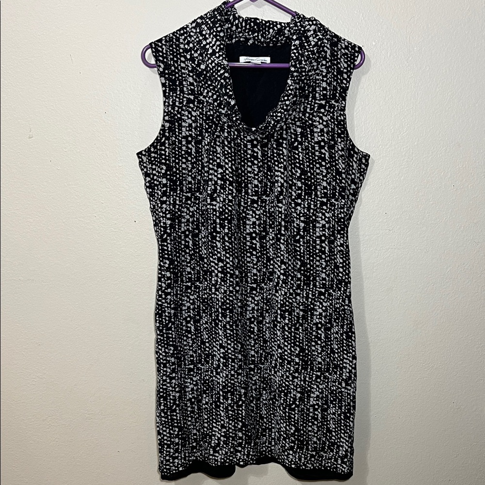 Kenneth Cole New York Black and White Mini Dress